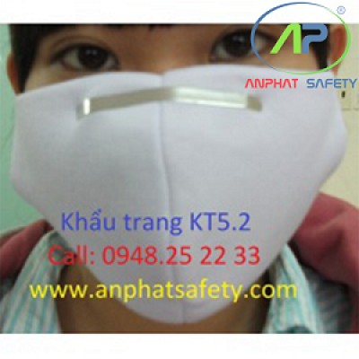 HH-Khẩu trang KT5.2 màu trắng (Nẹp ngoài)